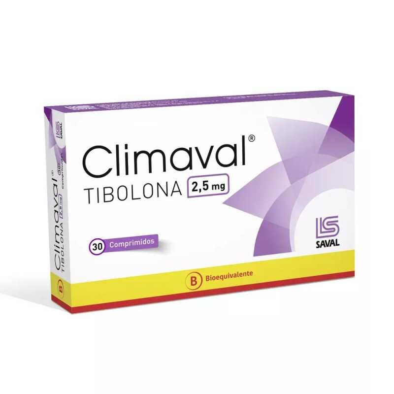 Climaval(Tibolona) 2,5 x 30 Comprimidos LAB. SAVAL